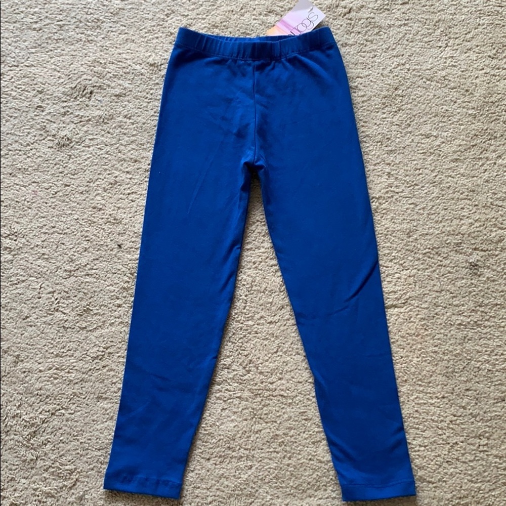 BalTogs blue dance/team leggings. New 4/6 girls